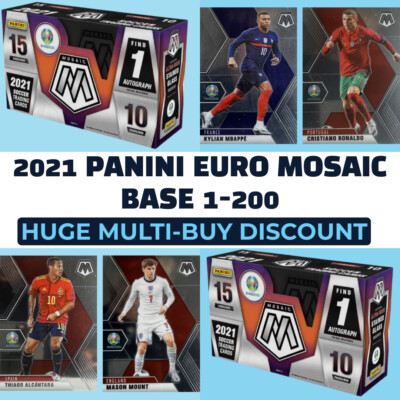 2021 Panini Mosaic UEFA Euro 2020 Soccer Base 1-200 - Pick your card