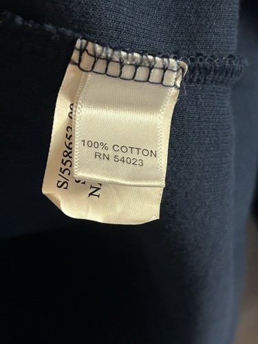 Banana Republic Herren Large Tall 1/4 Reißverschluss Baumwolle Pullover Sweater blau Ellenbogenaufnäher - Bild 20 von 22