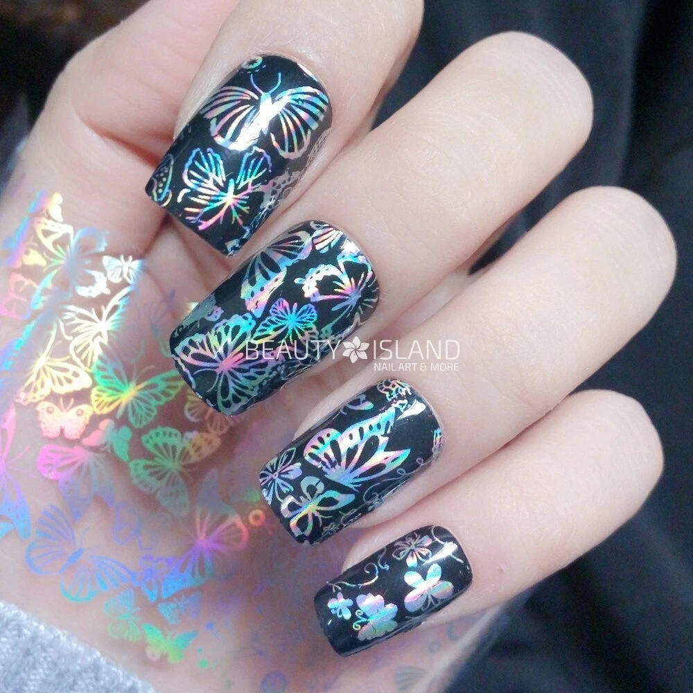 Discover more than 137 blue foil nails latest noithatsi.vn