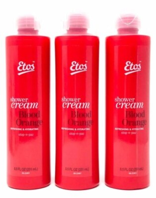 Etos Blood Orange Shower Cream 8.5 Fl Oz (3 Pack)