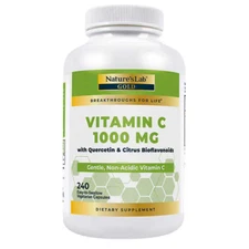 Natures Lab Vitamin C 1000 mg Quercetin & Citrus Bioflavonoids 240 Capsules