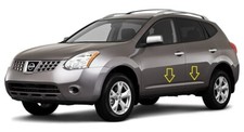 Moldura de correa lateral de puerta cromada moldura de carrocería para Nissan Rogue 2008-2013
