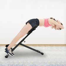Roman Chair Back Extension Hyperextension Bench Adjustable Height Foldable