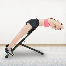 Roman Chair Back Extension Machine - Lower Back Hyperextension Bench Adjustable