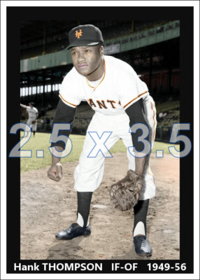Hank Thompson - c. 1949-56 New York Giants - choose a style - colorized print