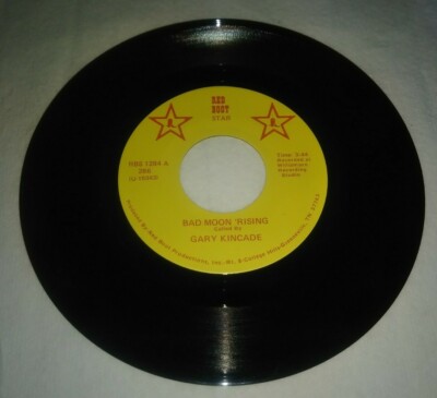 Bad Moon Rising 45 Single Record Square Dance Gary Kincade Red Boot Star 