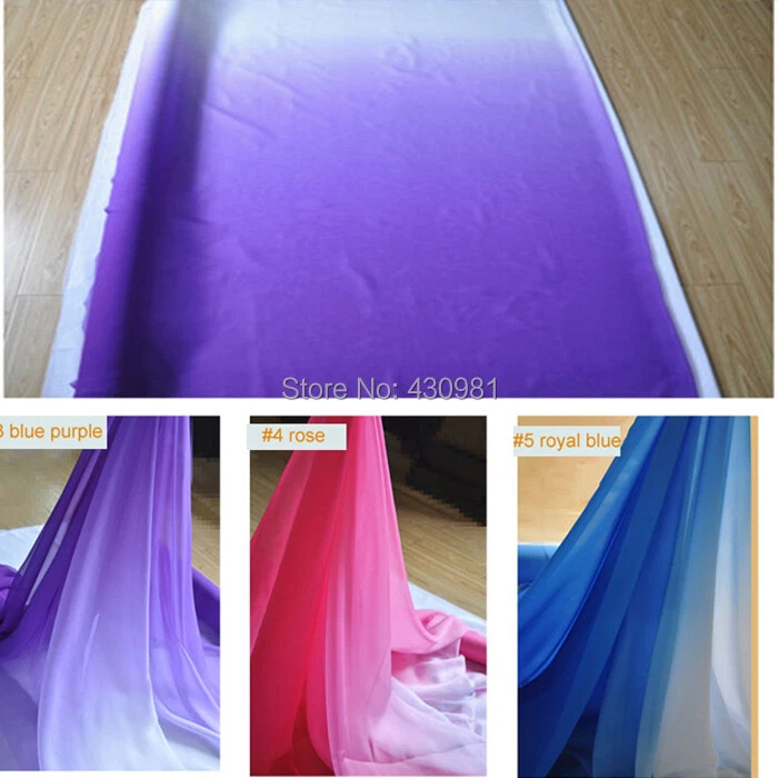 39 Inch X 58 Inch 30d Chiffon Fabric For Dress 2 Tone Fabric For Dancing Wedding - Image 2 of 4