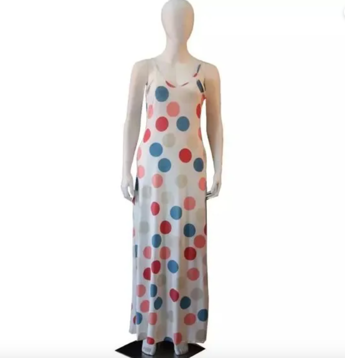 Multicolor Polka Dot Retro Spaghetti Strap Backless Pocket Long Maxi Dress | eBay Multicolor Polka Dot Retro Spaghetti Strap Backless Pocket Long Maxi Dress | eBay