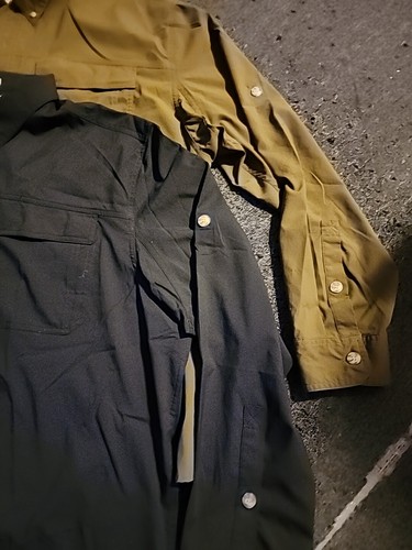 Lotto 2 Camicia Duluth Trading Uomo 3XL Untucked Blu Ridge Relaxed Fit Nuova con etichette - Foto 6 di 12
