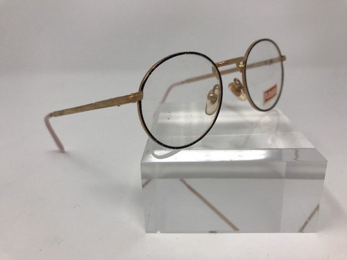 Playskool Eyeglasses 46-20-130 Kids Blue Paisly Gold 7994