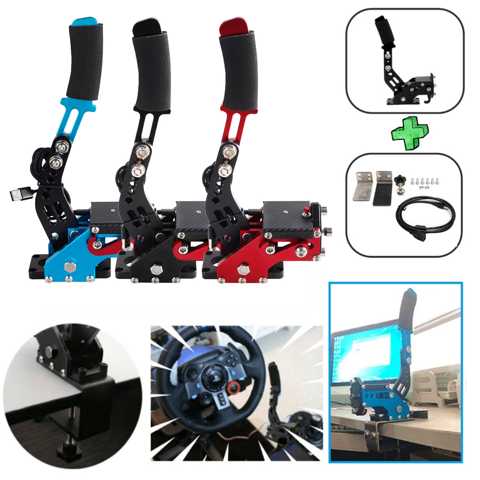 PS4 PS5 14Bit USB SIM Handbrake Kit for Logitech G29 Racing Wheel