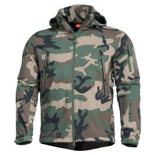 PENTAGON Giacca Giubbotto uomo militare Soft Shell ARTAXES Jacket Woodland