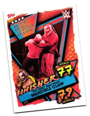 2021 Topps WWE Slam Attax  Finishers Mandible Claw The Fiend Bray Wyatt #223