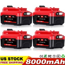 4x 20V For Craftsman V20 20Volt MAX 8 Ah Lithium Battery CMCB204 CMCB202 CMCB201