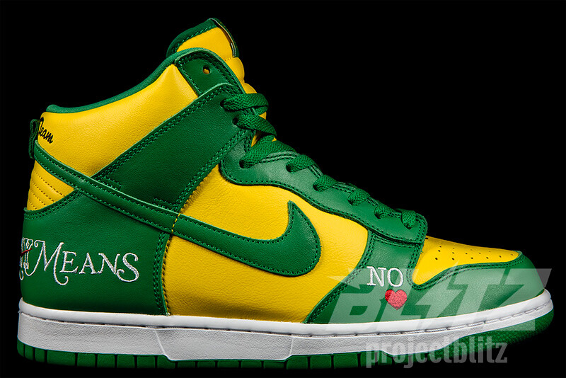 Supreme Nike SB Dunk High By Any Means Brazil DN3741-700