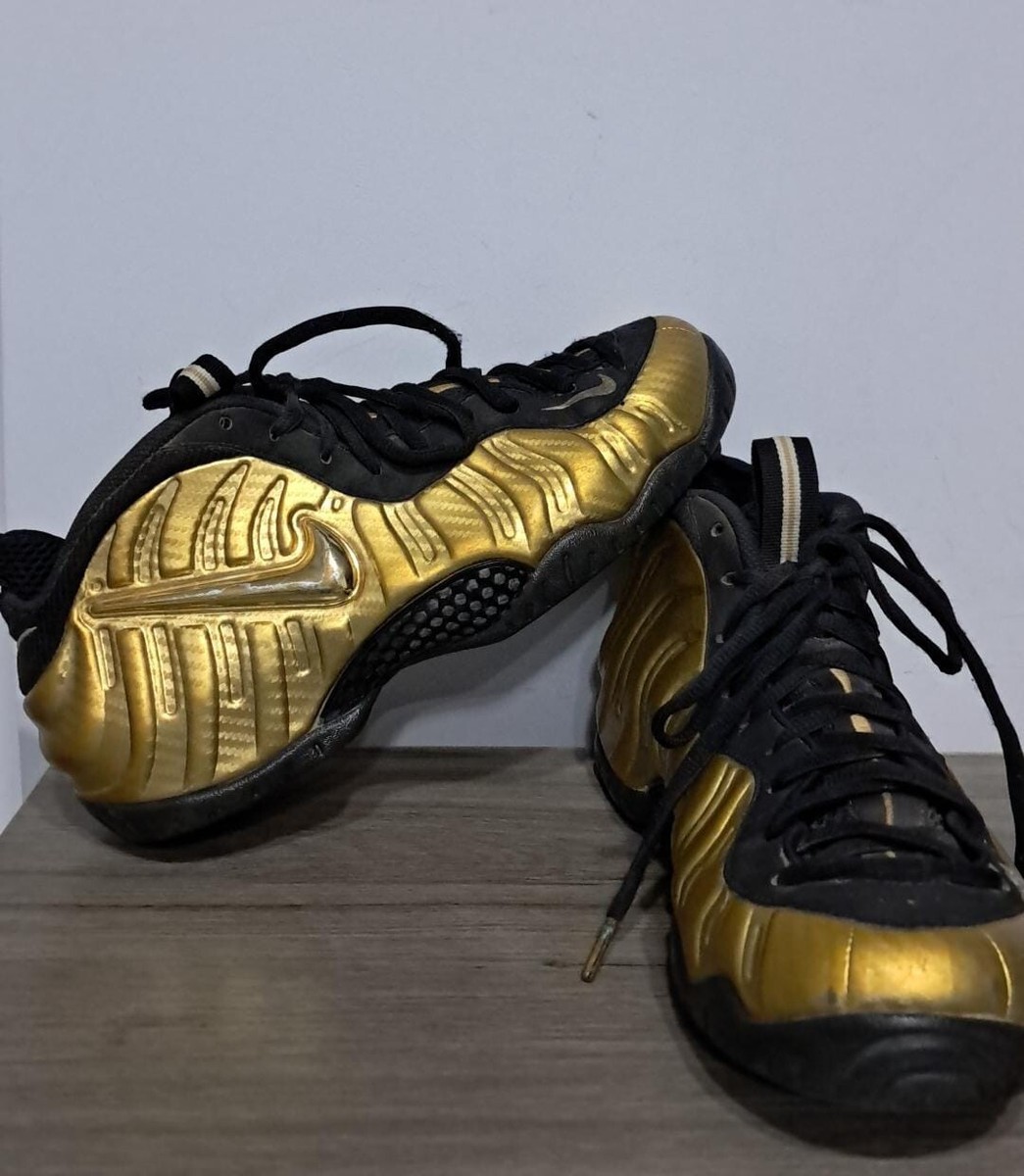 Nike Air Foamposite Pro 9 ブラック/ゴールド Nike Foamposite Pro Metallic Gold Size 9.5 / 43 EU | eBay