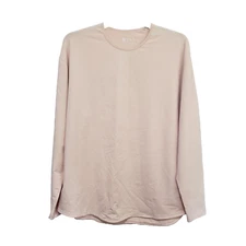 BYLT Shirt Mens XXL Light Pink Lux Drop Cut Long Sleeve Athletic Tee Stretch