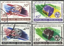 Ruanda 114A-117A (kompl.Ausg.) gestempelt 1965 Intern. Fernmeldeunion