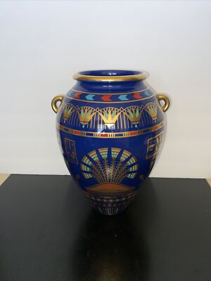The Golden Vase Of Bast By Roushdy Iskander Garas Fine Porcelain