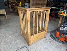 Antique pine church pulpit