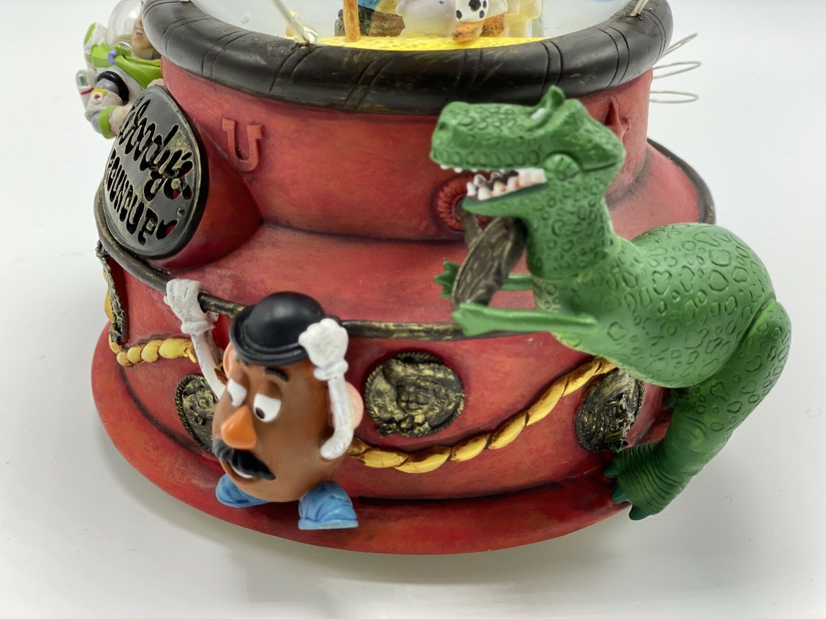 Disney Toy Story 2 Woody's Roundup Snow Globe Snow Dome Music Box
