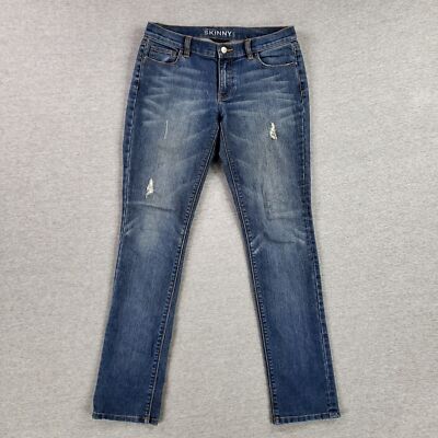 Jean NY&C Skinny Leg – Taille 4, Taille Basse, Bleu Foncé, NWOT