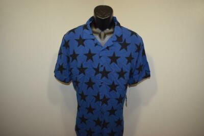 35415 New Mens American Rag CIE 100% Rayon Stars Hawaiian Shirt