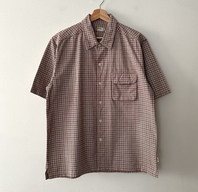 Vintage Levis Plaid Short Sleeve Button Up Shirt Boxy Y2K Skater Mens Medium
