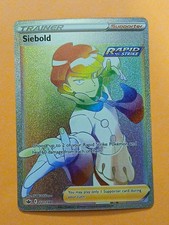 Pokemon Sword & Shield Chilling Reign Siebold 221/198 Rainbow Secret Rare on eBay