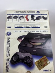 Sega Saturn System Console Complete in Box with Controller Tested W/ Sampler CD