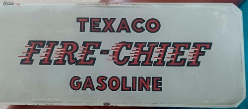 Texaco fire chief sign approx 10x4