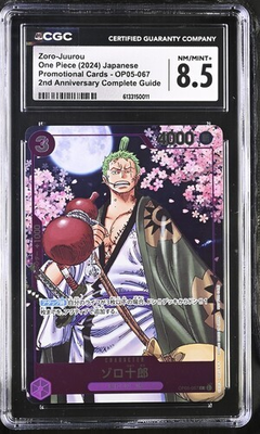 #ad Zoro Juuro OP05 067 2nd Anniversary Promo One Piece TCG Japanese CGC 8.5 Mint $23.99