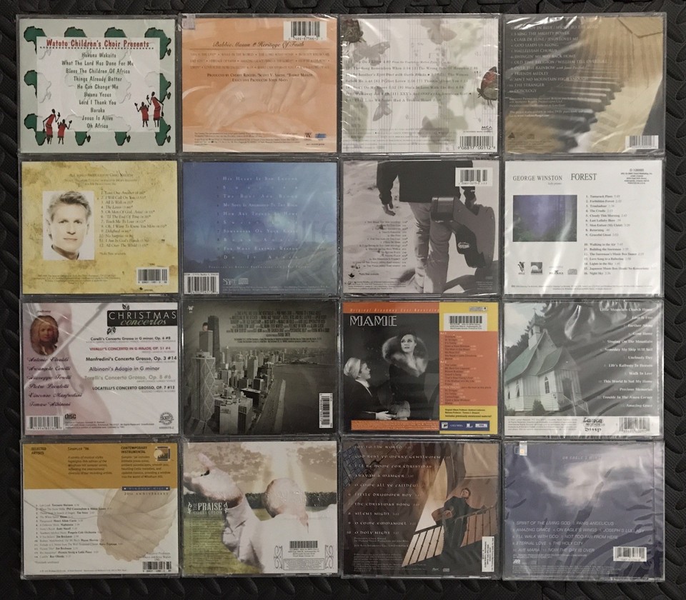 29 Pc BRAND NEW / FACTORY SEALED ASSORTED CDs 💿 Compact Discs VINTAGE ...