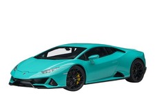 AUTOart 1/18 Lamborghini Huracan EVO Diecast Model Turquoise Blue New