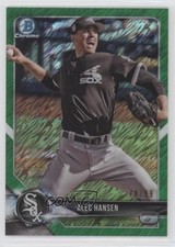 2018 Bowman Chrome Prospects Green Shimmer Refractor 78/99 Alec Hansen 1p5