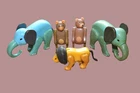 Fisher Price Little People Vintage Play Circus Train 991  Animals