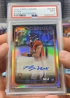 2024 Topps Chrome - Rookie Refractor Autographs Bo Nix PSA 9