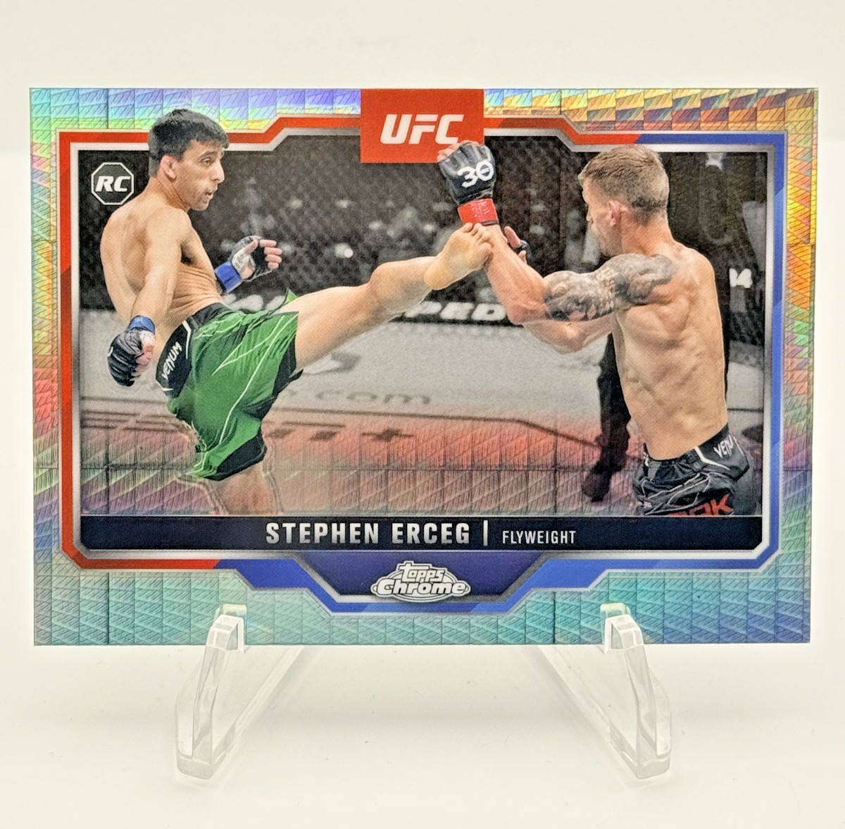 2025 Topps Chrome UFC - Stephen Erceg #63 Prism Refractor