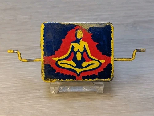 Vintage Bally Elektra Pinball Machine Spinner Enamel Woman Female Meditation 