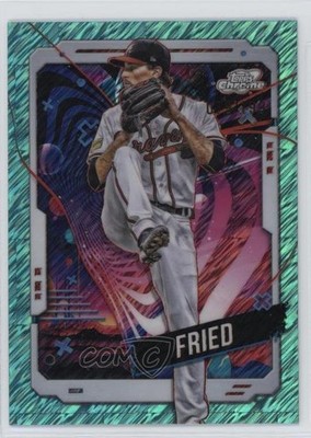 2024 Topps Cosmic Chrome Aqua Equinox Refractor 79/199 Max Fried #161 15tx