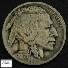 1917 D Buffalo Nickel 5C (Key Date Denver Mint!)