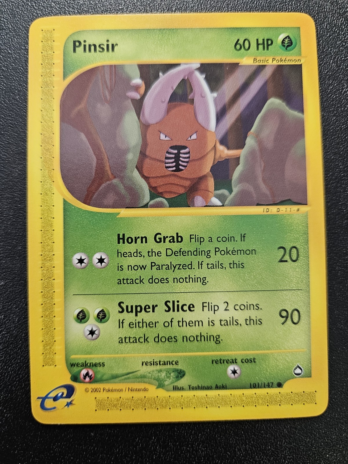 Pokemon Aquapolis Pinsir 101/147 NEAR MINT