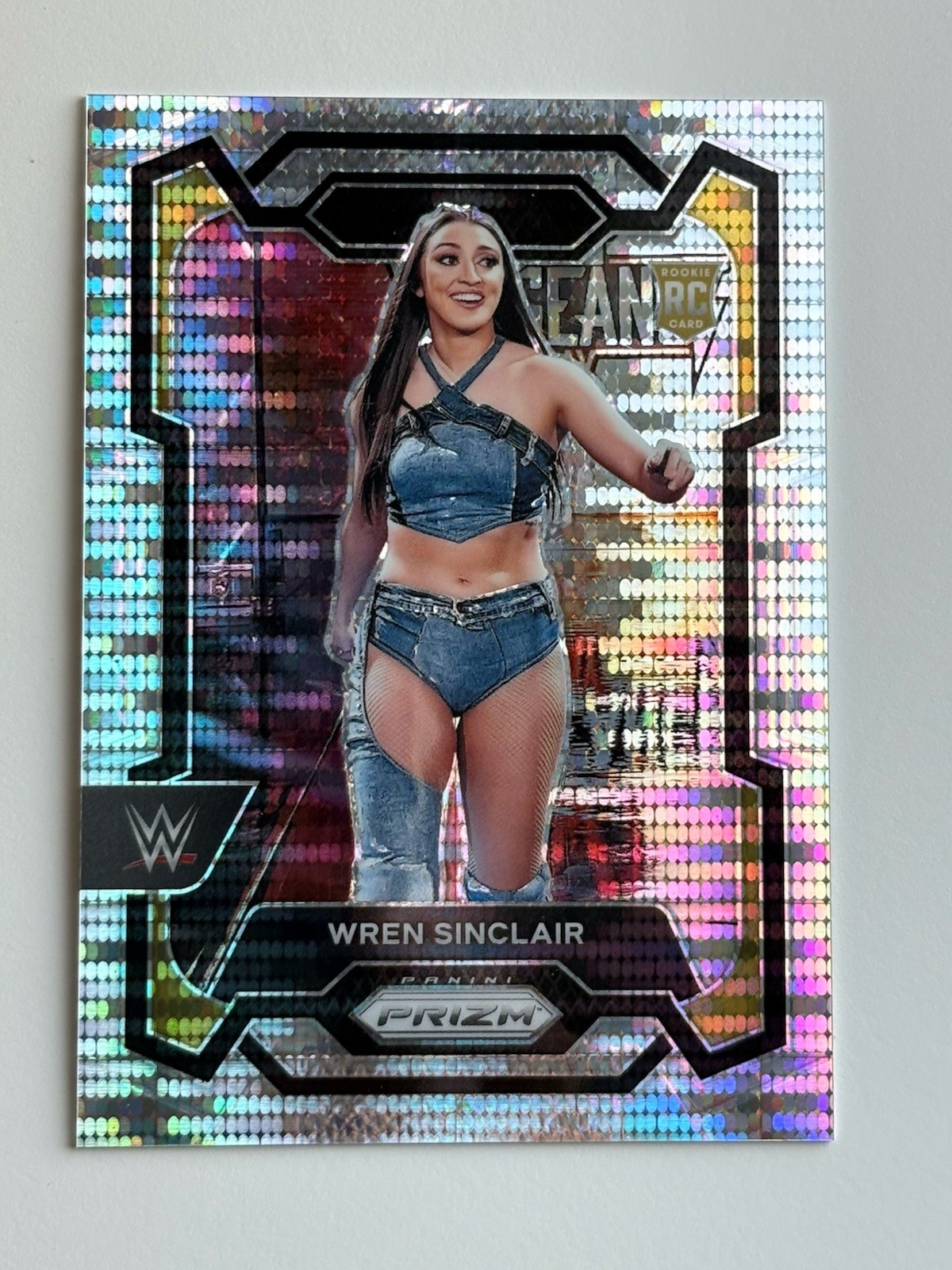 2024 Panini Prizm WWE Wren Sinclair 263/499 Silver Pulsar Rookie #195 NXT RC