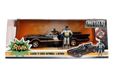 Batman BATMOBILE Modell Auto Mit Figuren CLASSIC TV-Serie 1/24 DieCast JADA