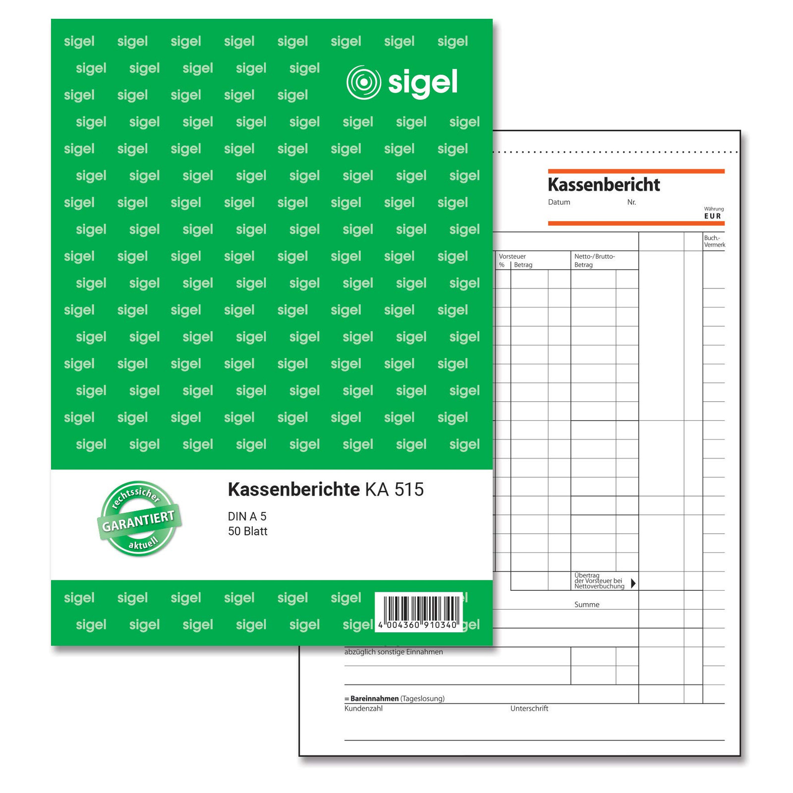 Sigel KA515  Report A5  50 Sheets Pack of 1