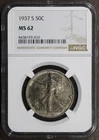 1937-S (MS62) Walking Liberty Half Dollar 50C NGC - Better Date