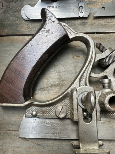 Stanley. No 55 Combination Plane Tool, Cutters, Blades, w/ Wood Boxes, Original - Picture 7 of 24