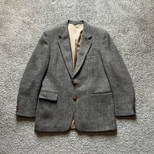 Vintage Harris Tweed Eaton Blazer 100 Virgin Scottish Wool Jacket Sport Coat
