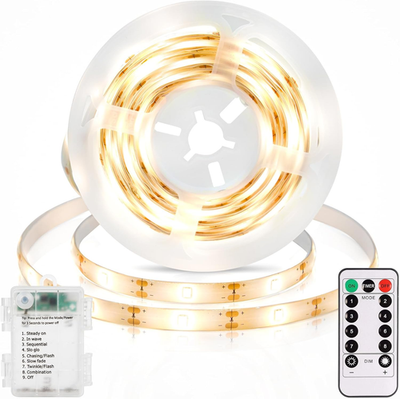 #ad #ad 3.3FT Strip Lights Battery Operated 2700K Tape Light with Self Adhesive.... $14.34