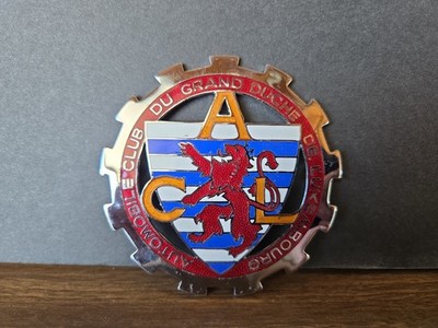 ACL Automobile Club Du Grand Duche De Luxembourg Auto Car Grill Badge 